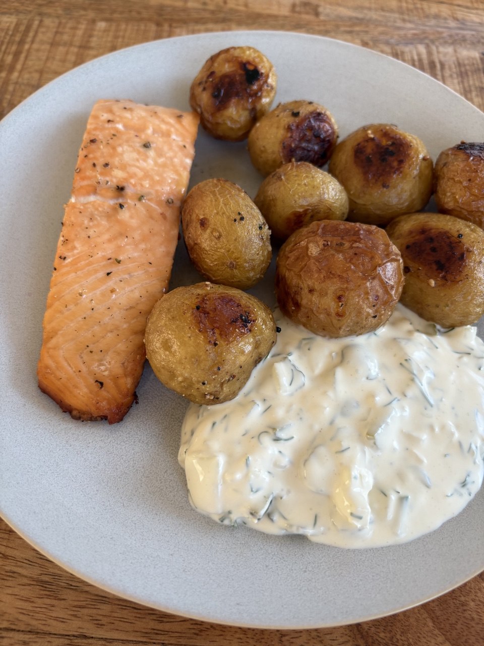 Loaded Potato with Salmon